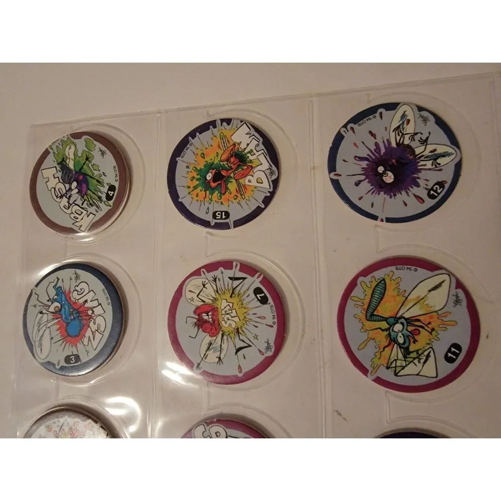 Lot Of 20 Vintage POGs Misc. Insects Dead Bugs Splat Butterfly Crash Fly
